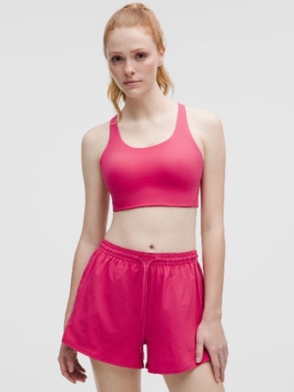 lululemon athletica Energy High Support Sports Bra Raspberry coulis